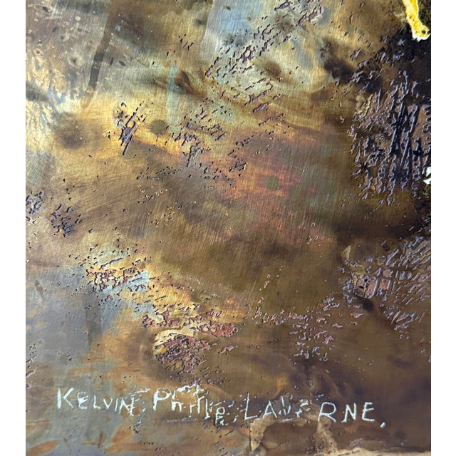 Metal Philip & Kelvin Laverne Chinese Peasants Wall Panel For Sale - Image 7 of 9