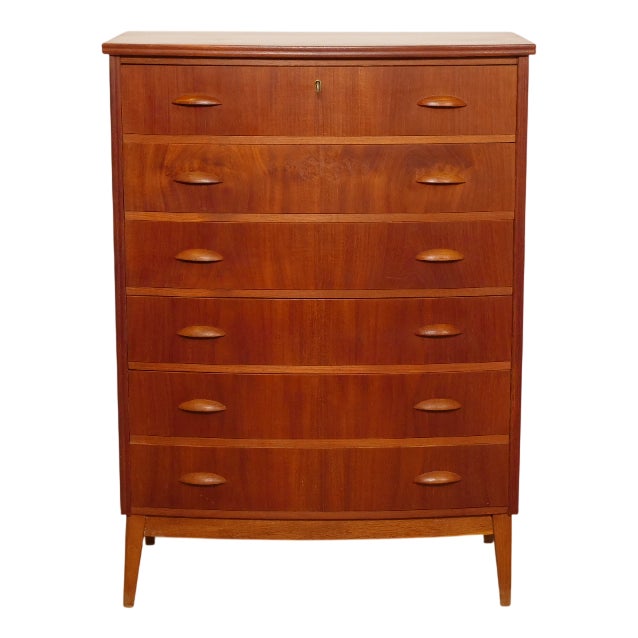 Vintage Danish Teak Chest of Drawers For Sale