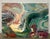 Wood Richard Mann Abstract Acrylic Painting on Panel, 48" X 36", California, Circa 1980s For Sale - Image 7 of 13