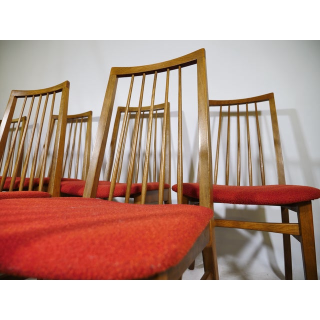 Mid-Century Dining Chairs in Walnut, 1960s, Set of 10 For Sale - Image 9 of 13