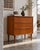 Danish teak chest of drawers by Kværndrup Møbelfabrik, c. 1960s. Compact proportions with three spacious drawers, long...