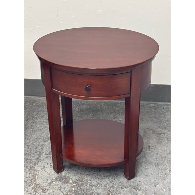 2010s Pottery Barn Valencia Oval Nightstands, Pair For Sale - Image 5 of 12