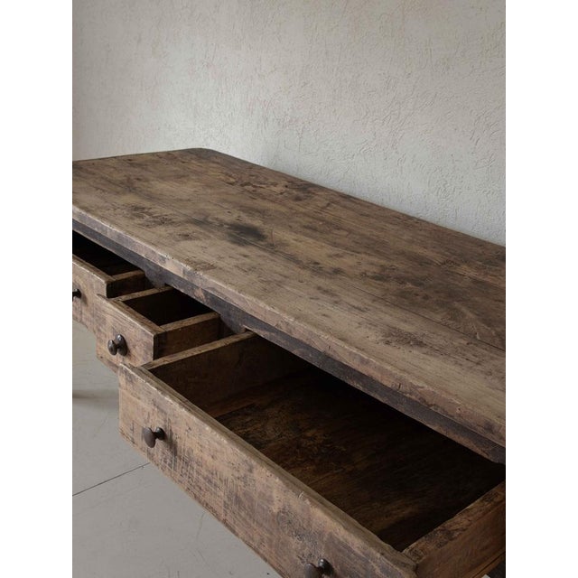 Rustic Counter with Drawers, Northern Italy For Sale - Image 3 of 15