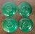 Antique 19th Century Chinese Bright Green Peking Glass Tea Cups & Saucers - Set of 4 For Sale - Image 15 of 18