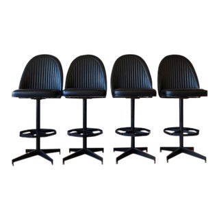Industrial Modern Swivel Counter Stools by Cal-Style- Set of 4 For Sale