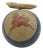 R Hess Hand Carved Folk Art Gourd With Prancing Deer Branch Handle Box For Sale