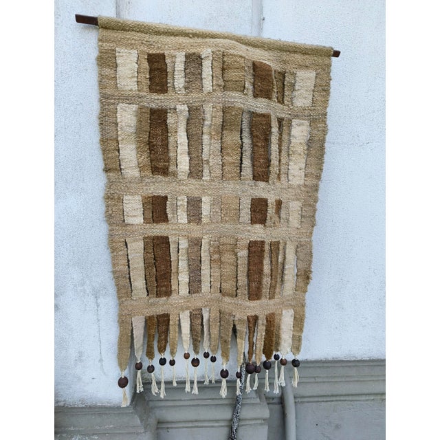 Danish tapestry of unknown origin, in used condition. Very decorative