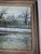 Late 20th Century Large H. Rogers Impressionist Winter Landscape Oil Painting Framed 43x31 in Style of Claude Monet For Sale - Image 9 of 14