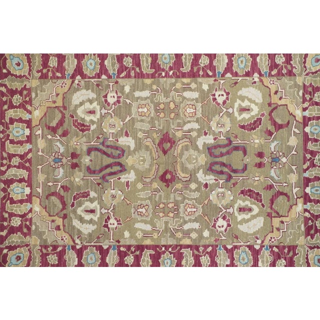 Traditional Sumak Rug 4'1'' X 6'1'' For Sale - Image 3 of 11