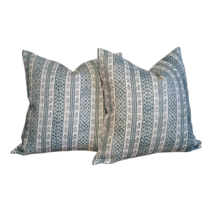 Jasper Dutch Stripe Porcelain 20" Pillows