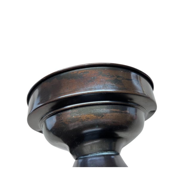 Art Deco Wedding Cake Semi Flush Globe With Antique Fixture #2599 For Sale - Image 4 of 8