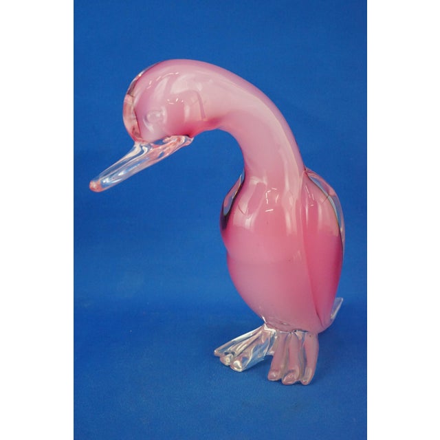 Large 20th Century Ducks in Pink Sommerso Glass by Archimede Seguso, Murano, Italy, Set of 2 For Sale - Image 14 of 18