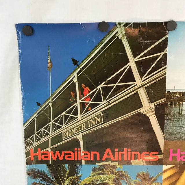 Here is one you don’t see very often early 70s late 60s Hawaiian Airlines poster. Designed and printed by Clark & Matheson...
