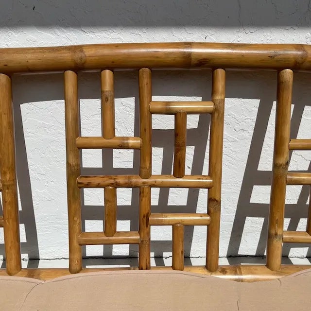 1980s Coastal Elephant Bamboo Sofa in the Style of Budji Layug For Sale - Image 5 of 11