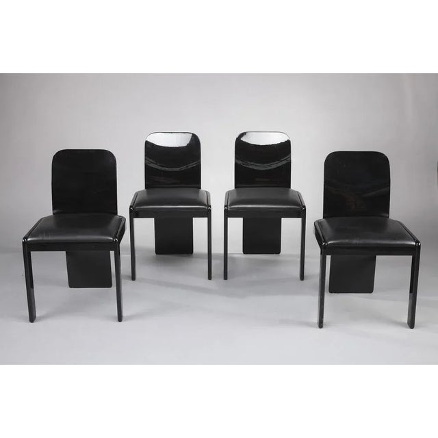 Wood Italian Game Table and Chairs by Pierluigi Molinari for Pozzi, 1970s, Set of 5 For Sale - Image 7 of 18