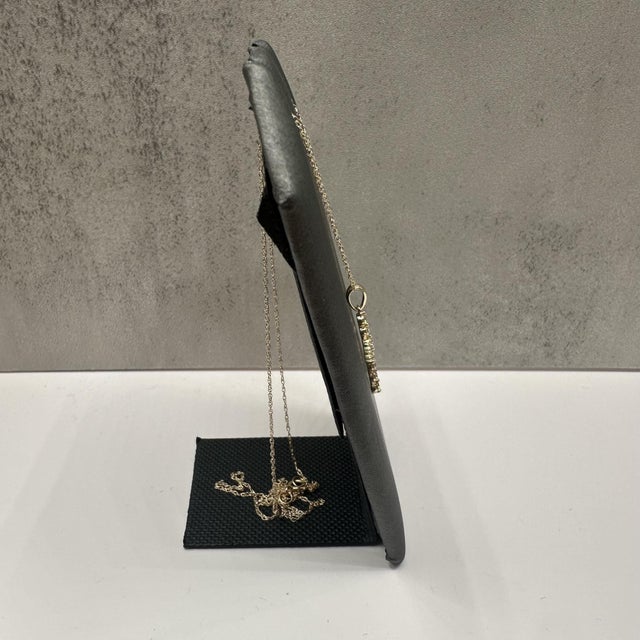 Contemporary Natural Diamond Cross Necklace in 10kt Yellow Gold – 0.45ctw, 18in, New For Sale - Image 3 of 5