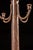 Antique Metal Coat Rack in Brown For Sale - Image 4 of 7