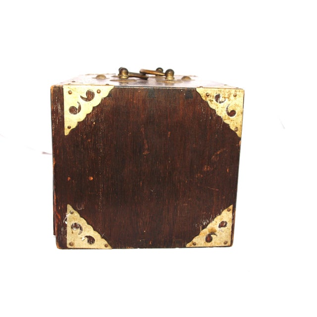 Antique 1923 Mah Jong Set in Wooden Case For Sale - Image 10 of 11