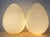 1980s Monumental Vetri Murano Spiral Ribbed Egg Lamps, Italy - a Pair For Sale - Image 17 of 17