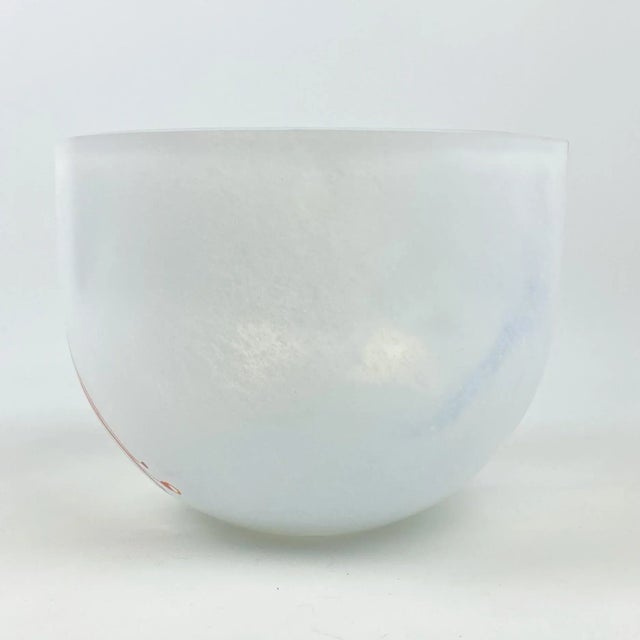 Modern Large Bertil Vallien Kosta Boda Swedish Art Glass Bowl For Sale - Image 3 of 13