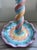 1990s Mackenzie Childs Whimsical Ceramic Candle Holder For Sale In Houston - Image 6 of 8