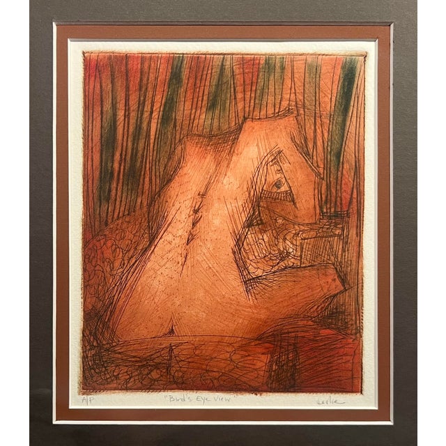 1998 Deslie Guthrie "Bird’s Eye View" Etching with Artist Proof, Signed Description: Deslie Guthrie “Bird’s Eye View” 1998...