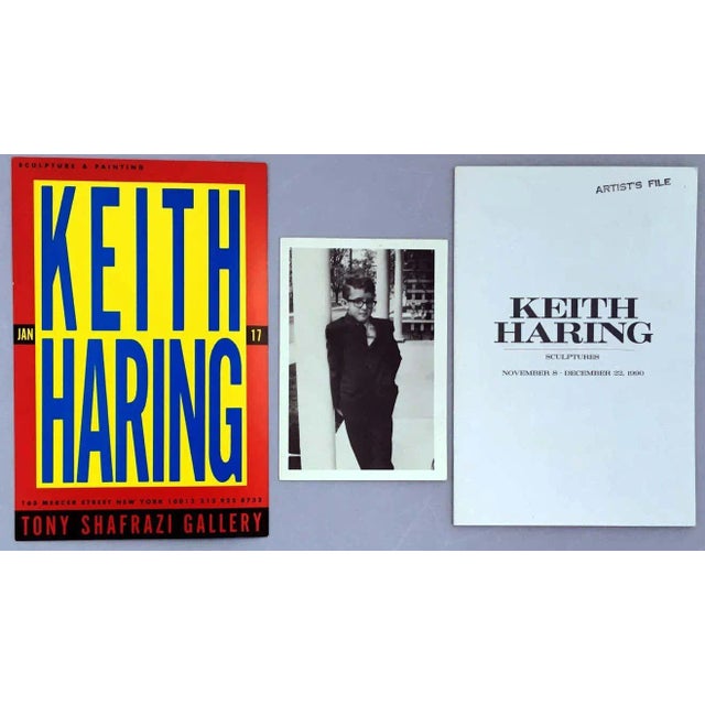 1980s Keith Haring at Tony Shafrazi Gallery Exhibition Cards - Set of 3 For Sale In New York - Image 6 of 8