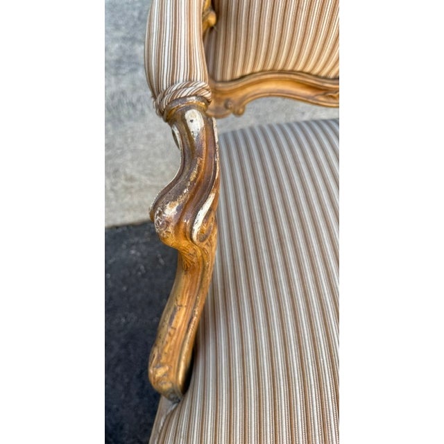 Nice Pair French Style Armchairs or Fauteuils For Sale In Boston - Image 6 of 18