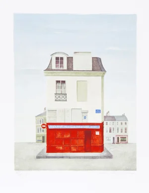 Restaurant au Vieux Paris, Mary Faulconer Lithograph