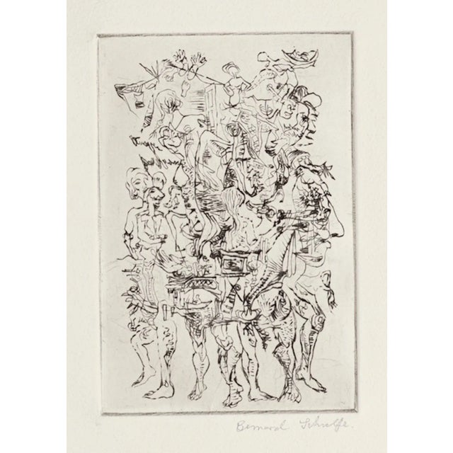 Bernard Schultze - Carnival - Original Etching - 1964 For Sale - Image 3 of 3