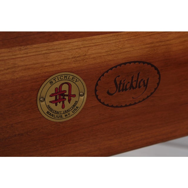 Stickley Cherry Queen Size Pencil Post Bed For Sale - Image 14 of 15