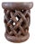 Vintage Tribal Nobility Bamileke Braided Stool/Table Cameroon 15" H For Sale