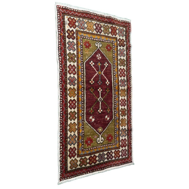 “Here’s a beautiful example of a Konya pile rug, woven in Western Anatolia in the 1890s — a region known for its strong...
