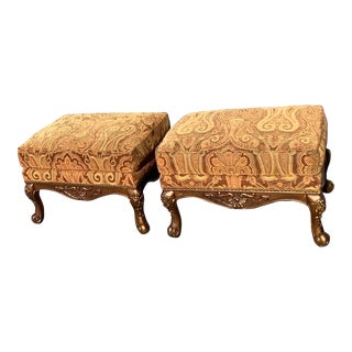 Late 20th Century Footstools - a Pair For Sale