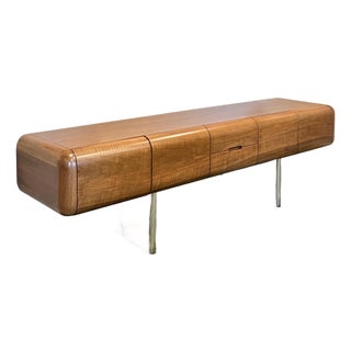 Executive Credenza Designed by m.f. Harty for Stow Davis as Part of the 1974 “Tomorrow” Collection For Sale