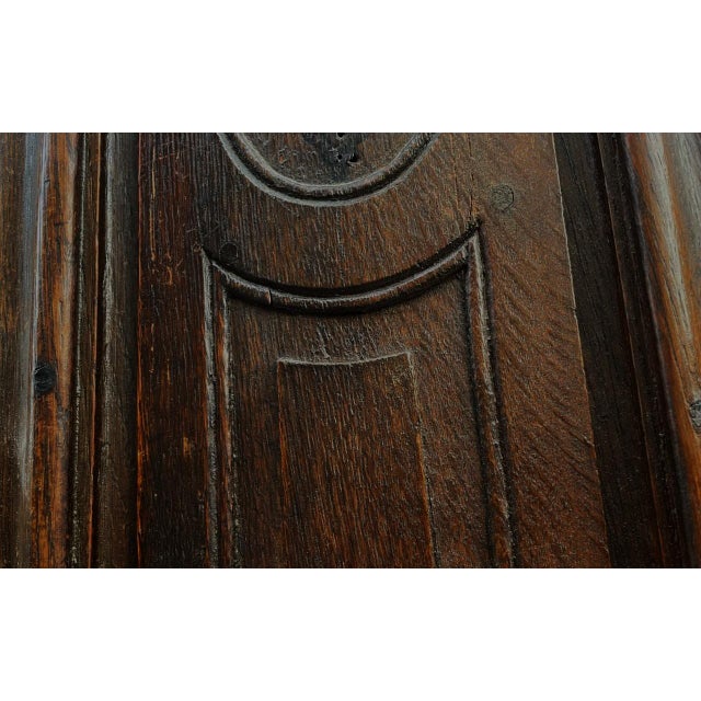 Wood Antique Baroque Wardrobe in Oak, 1600s For Sale - Image 7 of 18