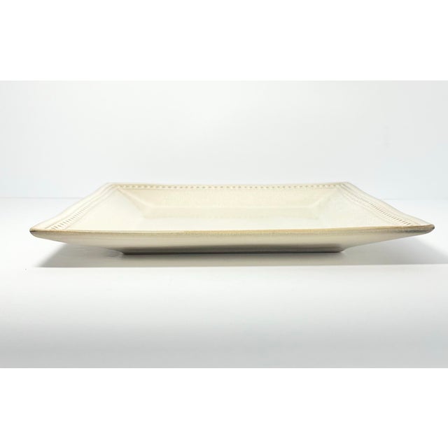 Contemporary Pier 1 “Spice Route Sesame” Square Stoneware Dinner Plates - Set of 10 For Sale - Image 3 of 6