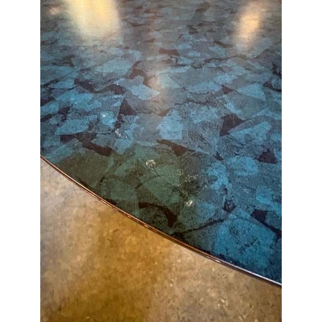 Ink Blue Mid Century Burke Tulip Base Coffee Table For Sale - Image 8 of 8