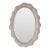 Oval Ceramic Scalloped Mirror For Sale