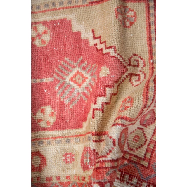 Textile Vintage Distressed Oushak Rug Runner - 2'2" X 4'4" For Sale - Image 7 of 9