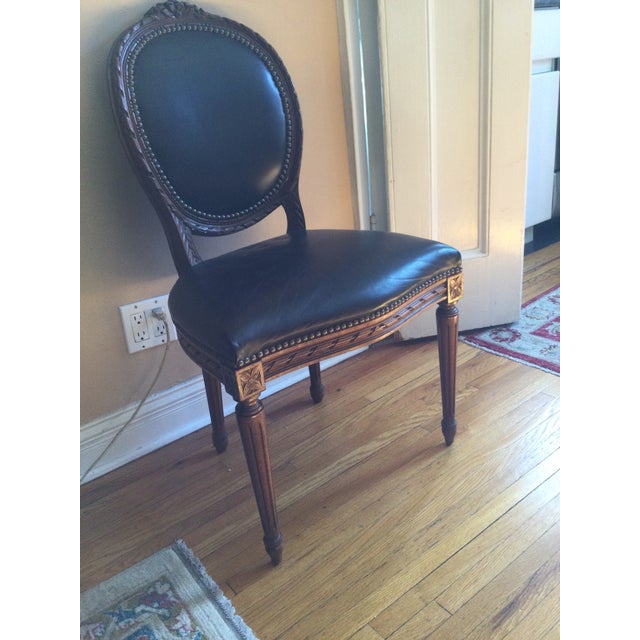 Vintage Oval Medallion Dining Room Chairs Louis XVI Set of 6 For Sale In New York - Image 6 of 13