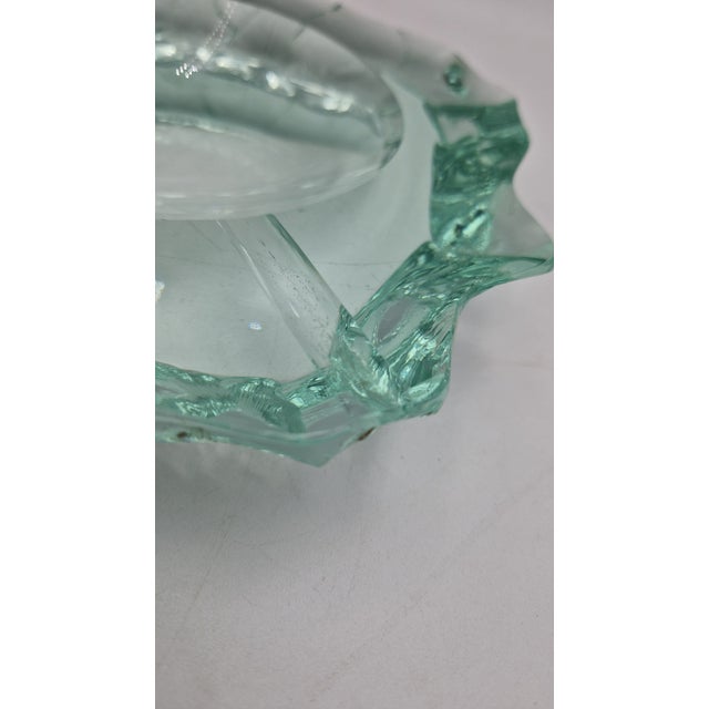 Mid-Century Modern Ashtray in Chiselled Cut Crystal by Pietro Chiesa for Erwin Burger, 1950s For Sale - Image 3 of 11