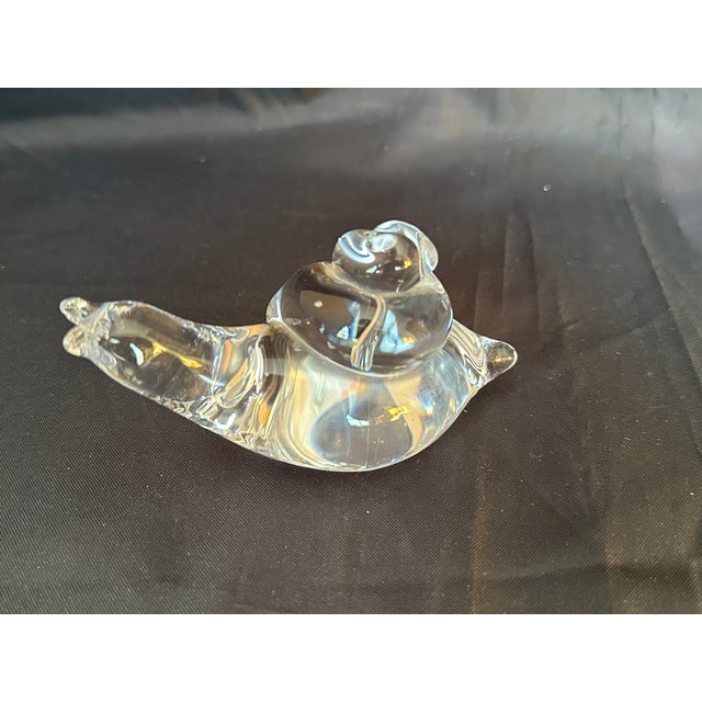 Swedish Mid Century Modern Art Glass Snail Figurine Paperweight For Sale In New York - Image 6 of 17