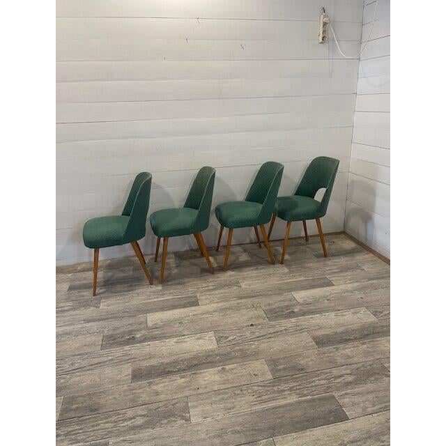 1960s Vintage Lollypop Chairs from Oswald Heartl, 1960s, Set of 4 For Sale - Image 5 of 7