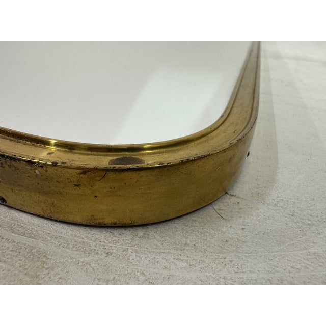 Vintage Brass Mirror by Munchner Zierspiegel, 1960s For Sale - Image 9 of 13