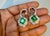 Green 5 Ct Natural Zambian Emerald Earring & 2 Ct Diamond , Rose Cut Diamond Earring For Sale - Image 8 of 8