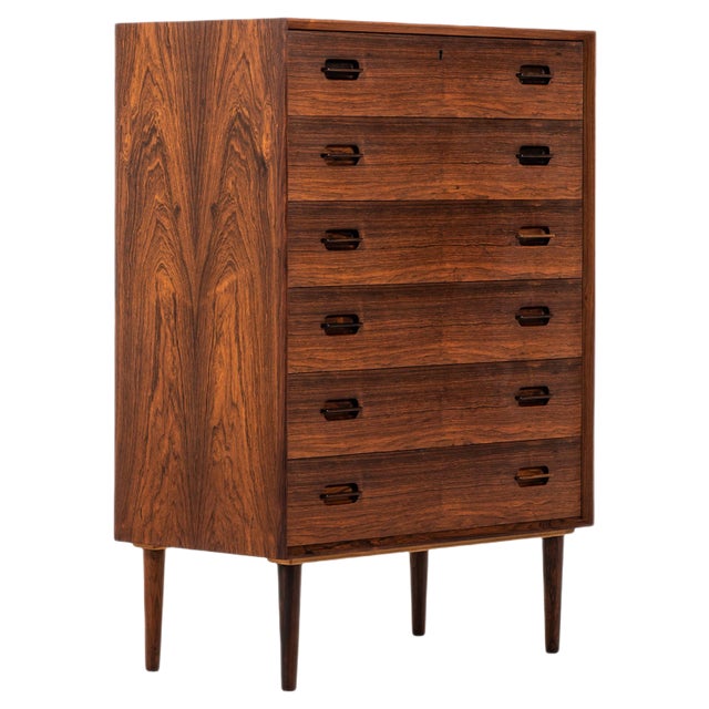Rosewood Model 91 Cabinet by Ejvind A. Johansson for Gern Møbelfabrik, Denmark, 1950s For Sale