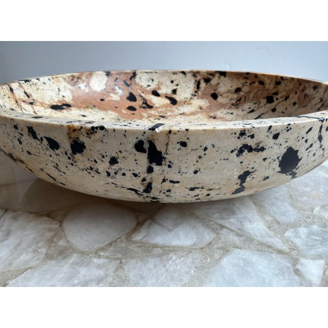 Modern Modern Limestone Indoor/Outdoor Nouveau Bowl For Sale - Image 3 of 5