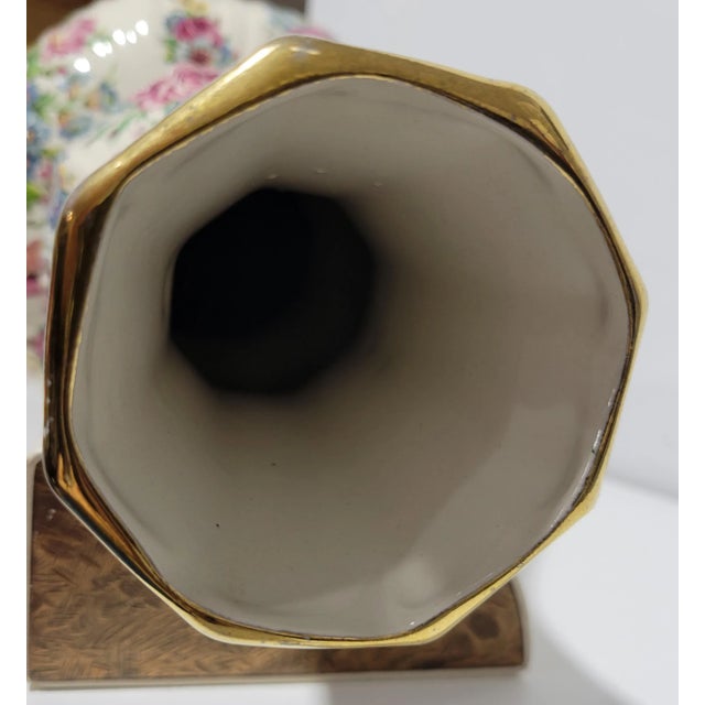 Ceramic 1950s Boch Freres Keralux "Fleurs De Sax" Vase For Sale - Image 7 of 9