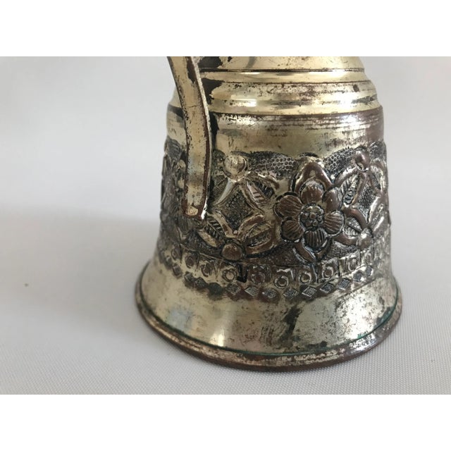 Silver Vintage Turkish Copper Tea Kettle For Sale - Image 8 of 11